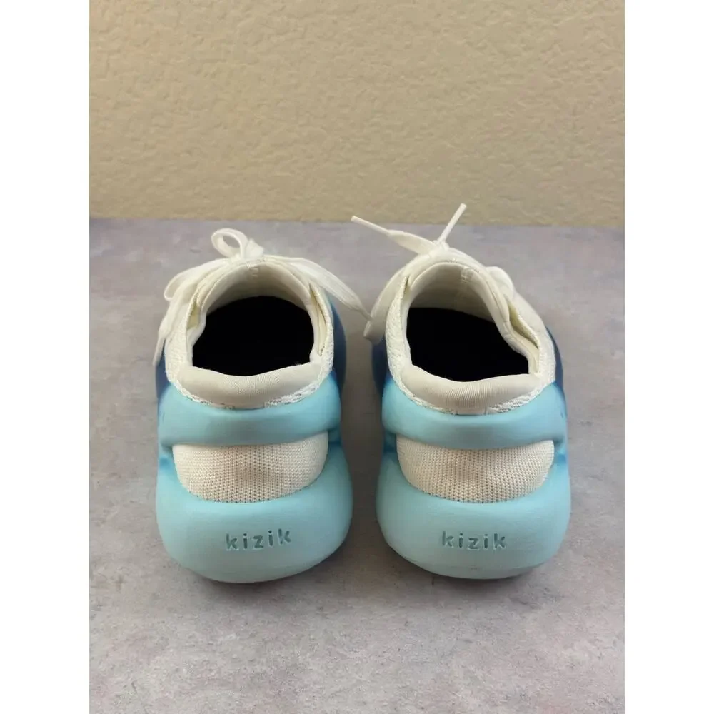 Kizik Roamer Hands Free Sneakers White Blue Gradient Mens 4.5 Womens 6 Walking